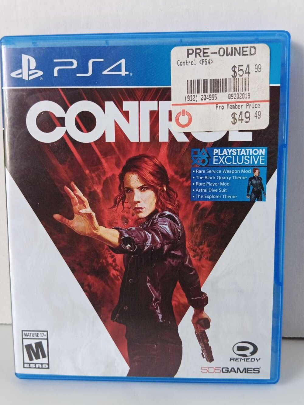 Control (Sony PlayStation 4 PS4, 2019) Video Game